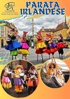 zoom immagine (Parata irlandese- sfilata sui trampoli - coreografie e danze)
